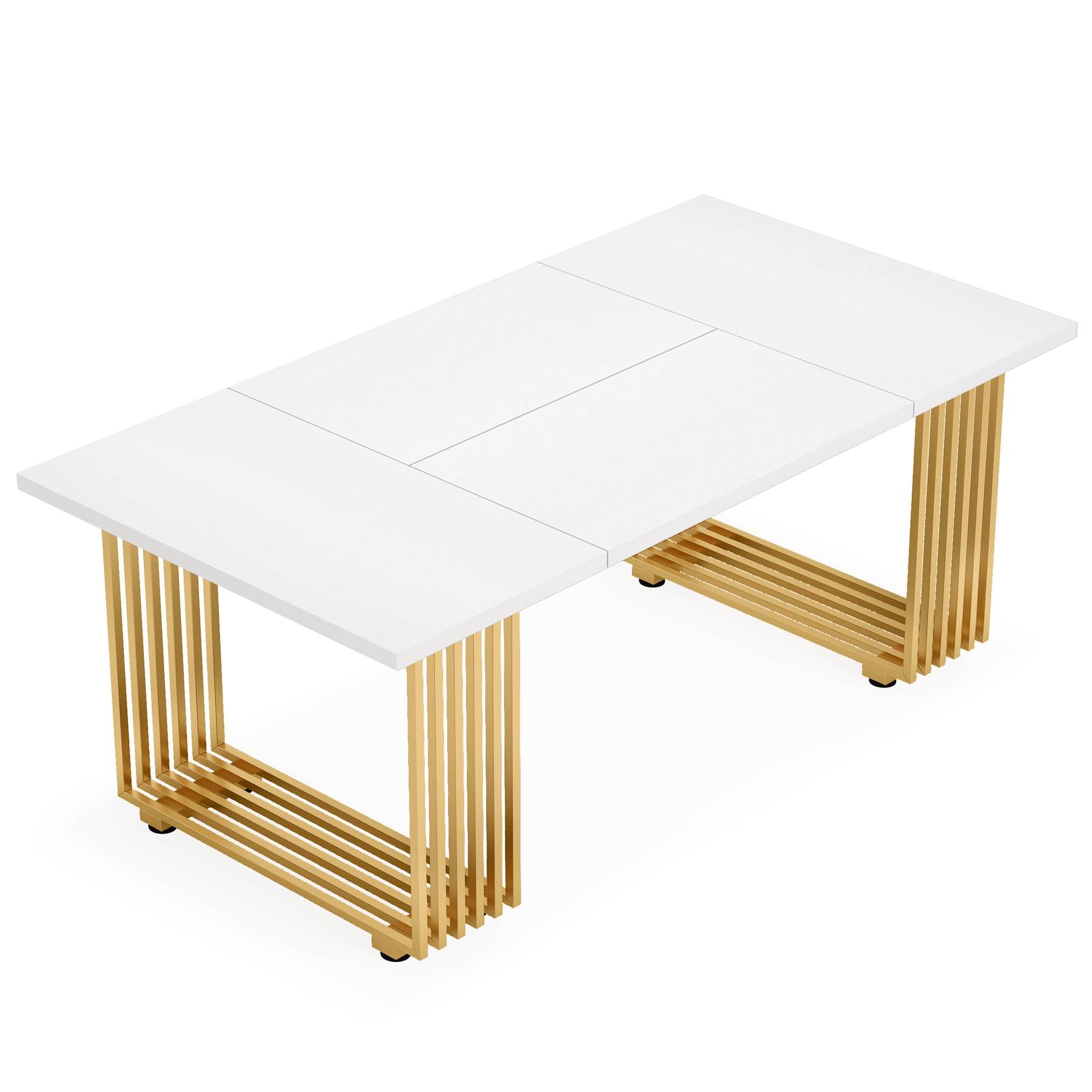 70.8" Modern Dining Table, Tribesigns Kitchen Table for 6-8 People