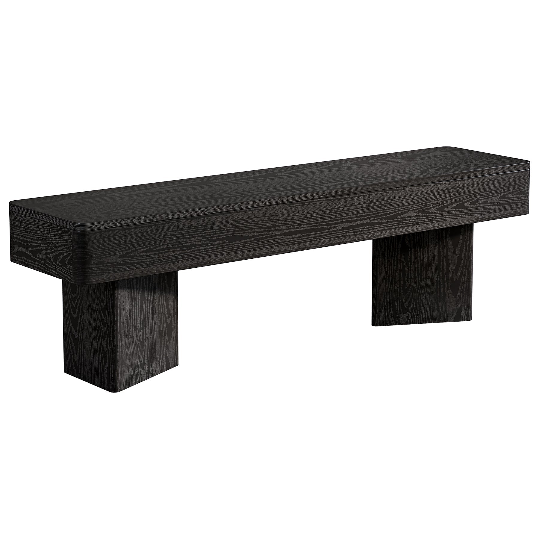 47.24" Entryway Bench, Modern Shoe Bench with Sturdy Bases