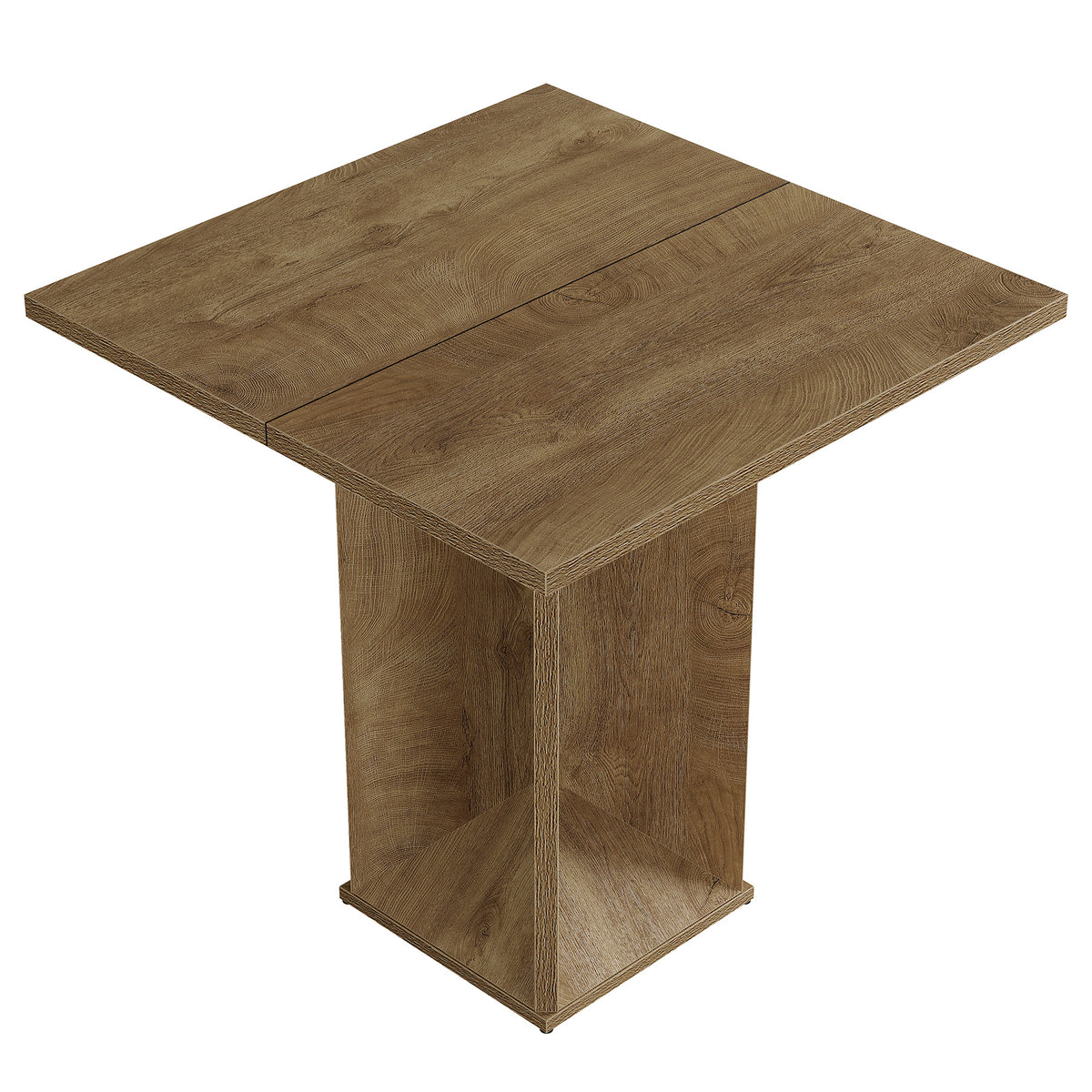 80cm Square Bar Table, Rustic Wooden Pub Table for Home Bar Bistro
