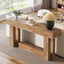 62.99 Inch Wood Console Table, 2-Tier Narrow Long Farmhouse Entryway Table