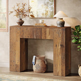 39'' Farmhouse Console Table, Narrow Sofa Table with Drawer 3