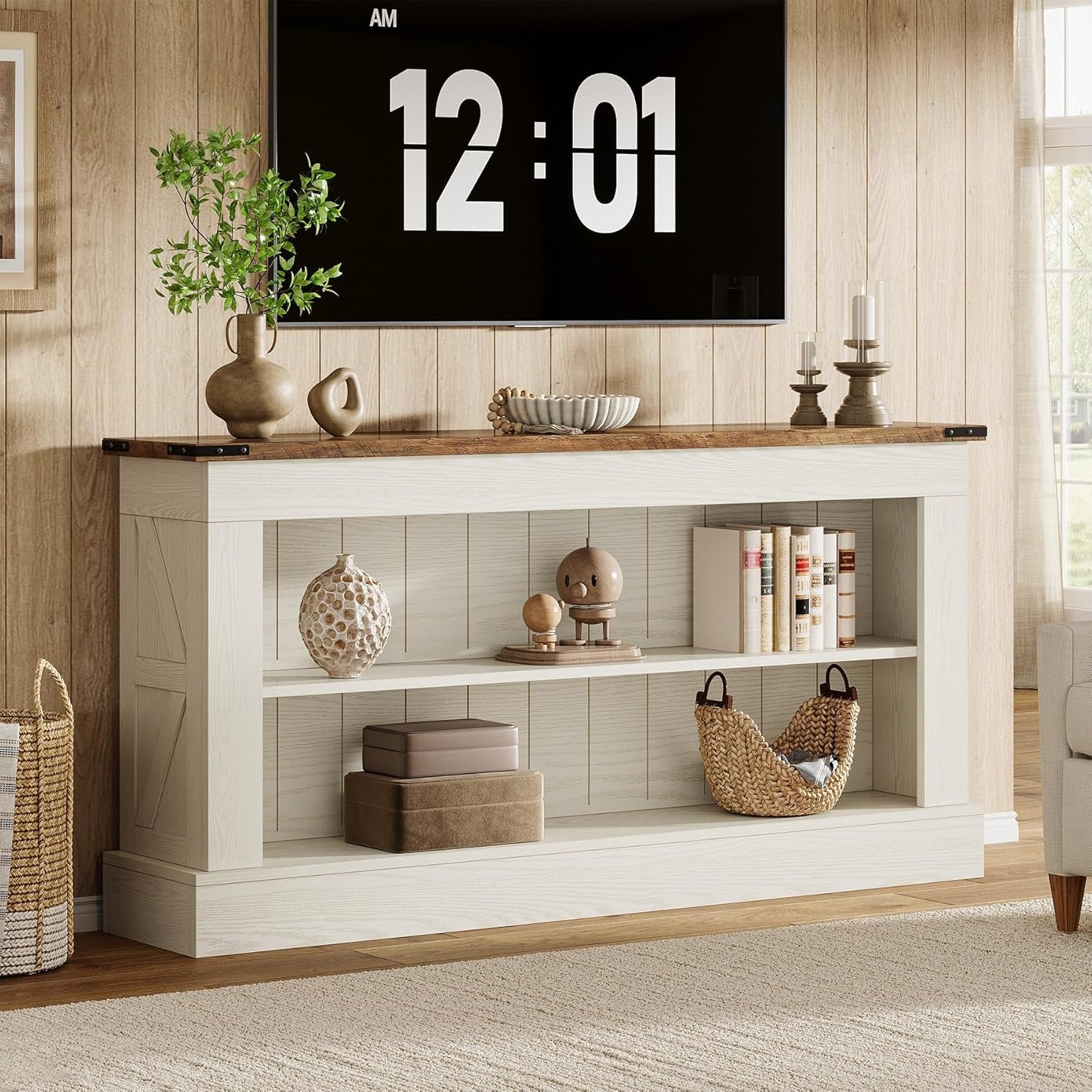 63" Tv Stand, Modern Entertainment Center Media Console For 75" Tv