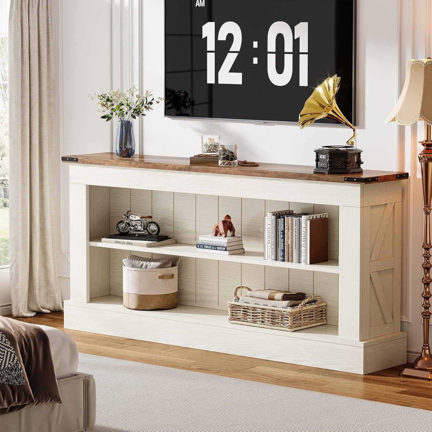 63" Tv Stand, Modern Entertainment Center Media Console For 75" Tv