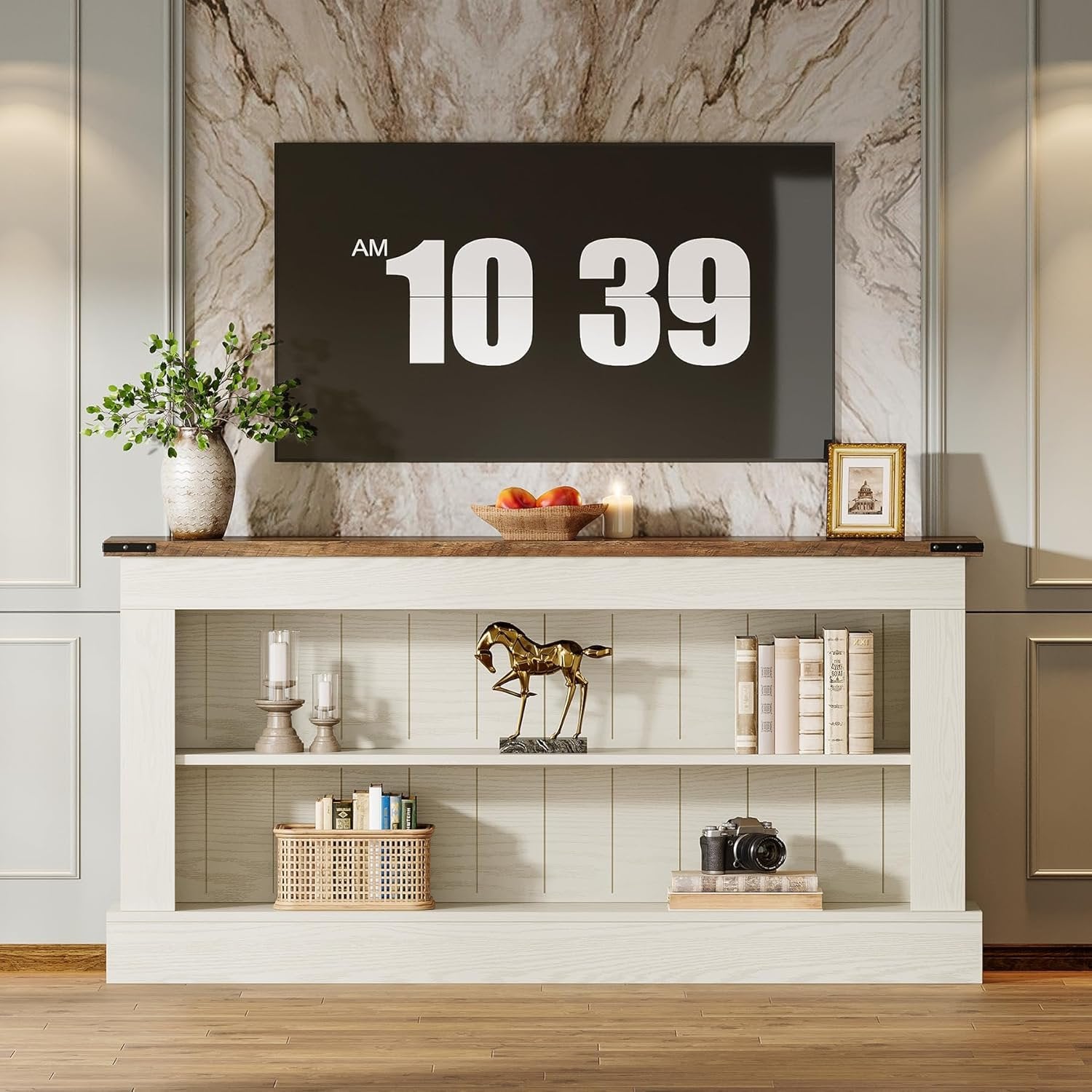 63" Tv Stand, Modern Entertainment Center Media Console For 75" Tv