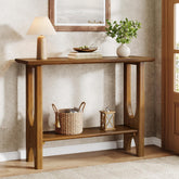 41.3" Console Table, Modern 2 - Tier Sofa Table Entryway Table with Storage Shelf Tribesigns 3