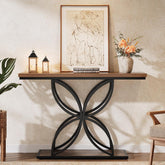 47.2" Console Table, Narrow Sofa Table Foyer Table with Unique Butterfly Metal Base Tribesigns 3