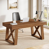 55" Executive Desk, Modern Computer Office Desk with Drawer Tribesigns 3
