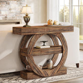 41.3" Console Table, 3-Tier Sofa Hallway Table with Storage Shelves 3