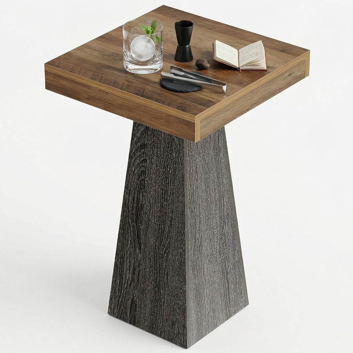 102cm Bar Table, High Bistro Table for Small Spaces