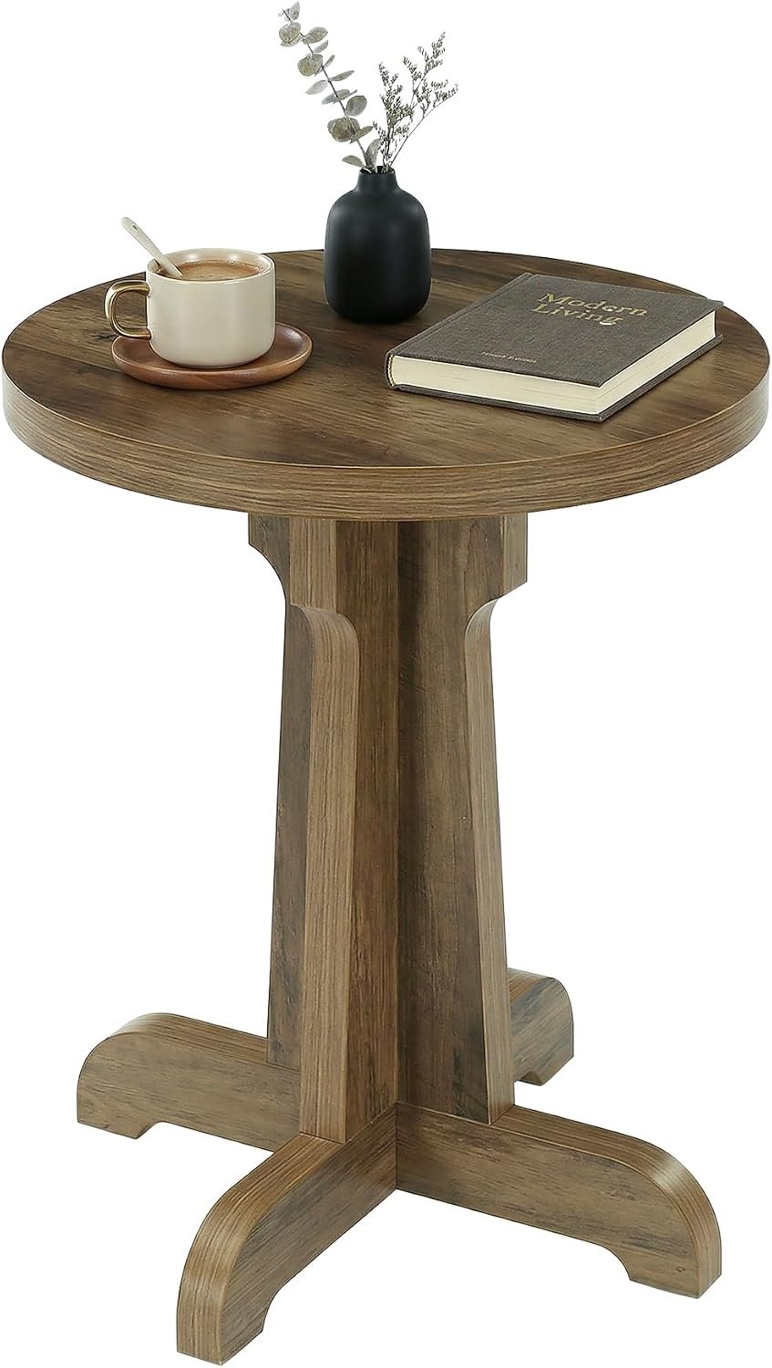 60cm Round Dining Table, 2-Person Small Cafe Table for Restaurant