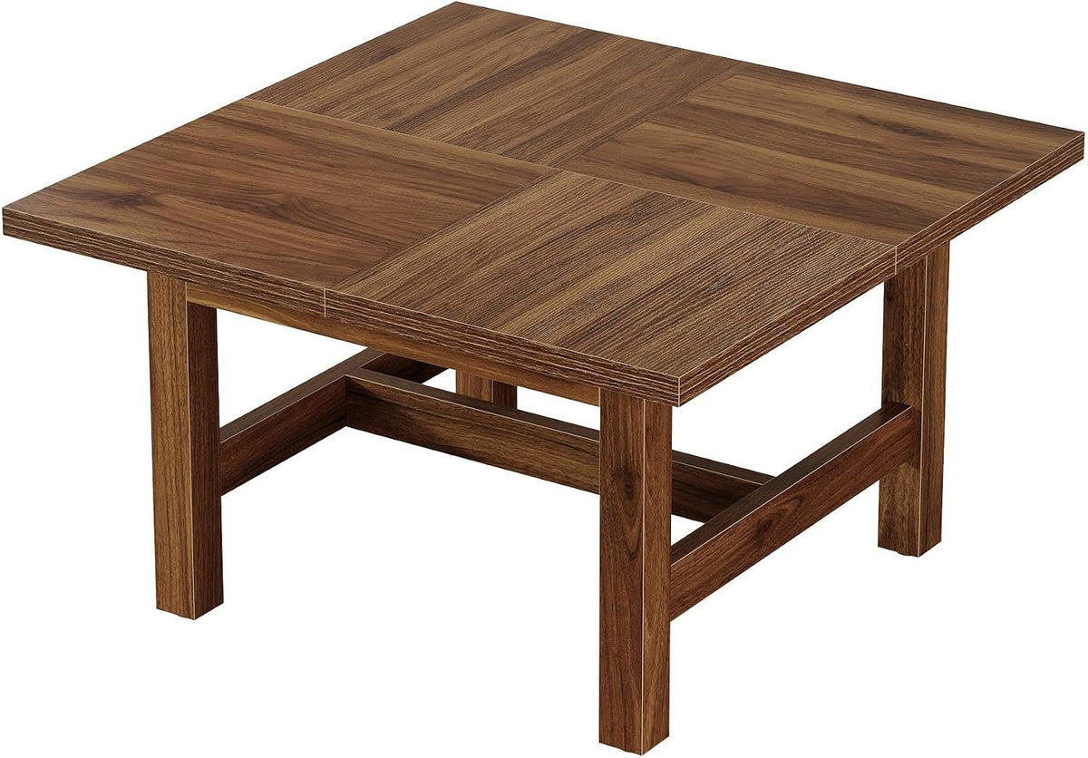 79cm Square Coffee Table, Sturdy Wooden Living Room Table