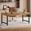 140cm Executive Desk, Simple Industrial Desk with Metal Frame