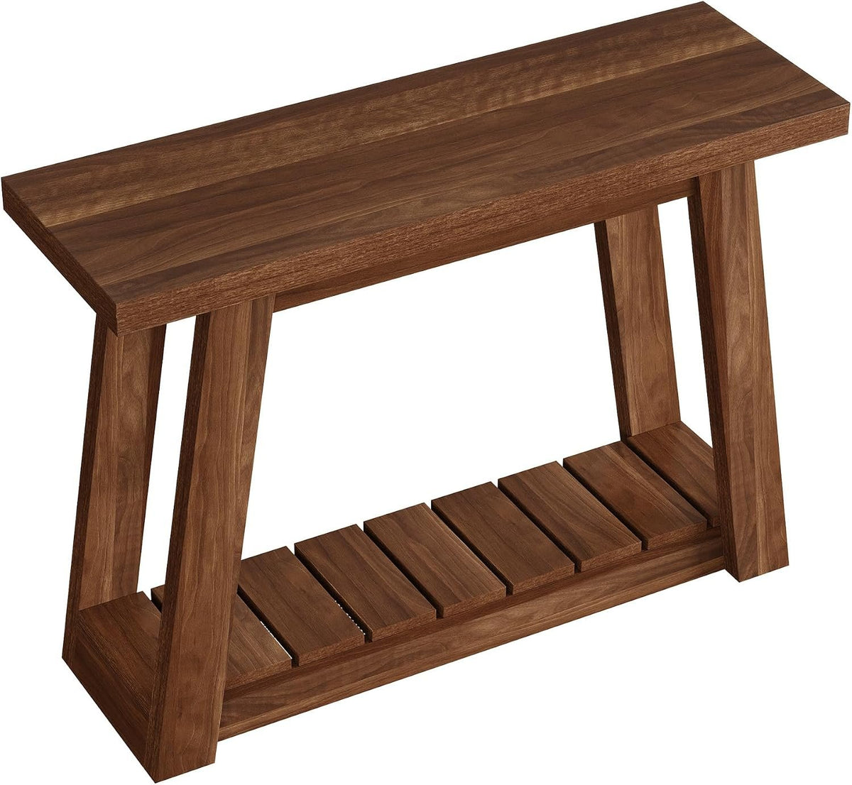 105cm Console Table, Narrow Hallway Table with 2-Tier Open Storage