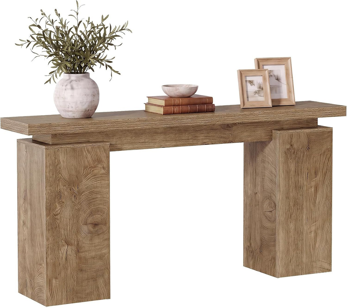 160cm Console Table, Narrow Entryway Table with Sturdy Base for Living Room