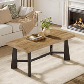 120cm Rectangular Coffee Table, Metal Frame for Living Room 3