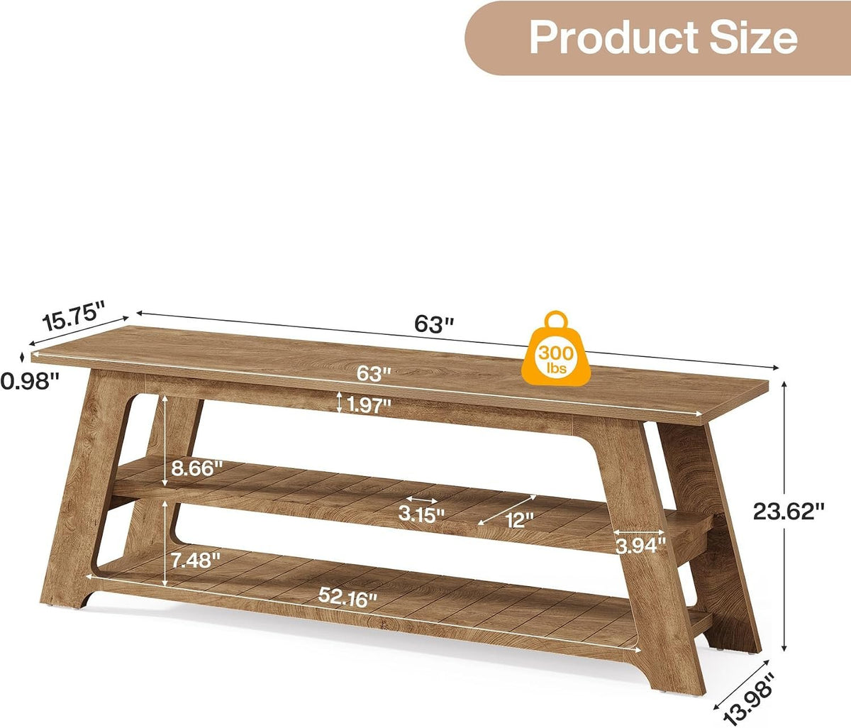 160cm Entryway Shoe Bench, Hallway & End of Bed Storage Bench