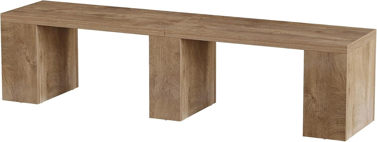 200cm Dining Bench, Farmhouse Wooden Kitchen Bench Seats 4 for Dining Room
