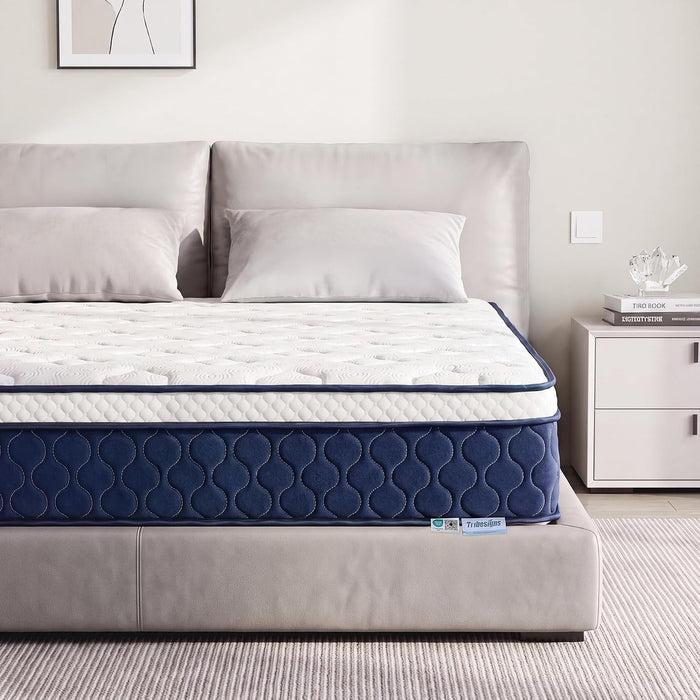 Tribesigns 9-zone pocket spring mattress with memory foam and a Lyocell cover