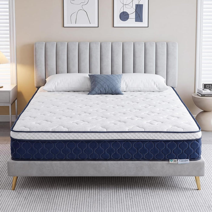 Tribesigns 9-zone pocket spring mattress with memory foam and a Lyocell cover
