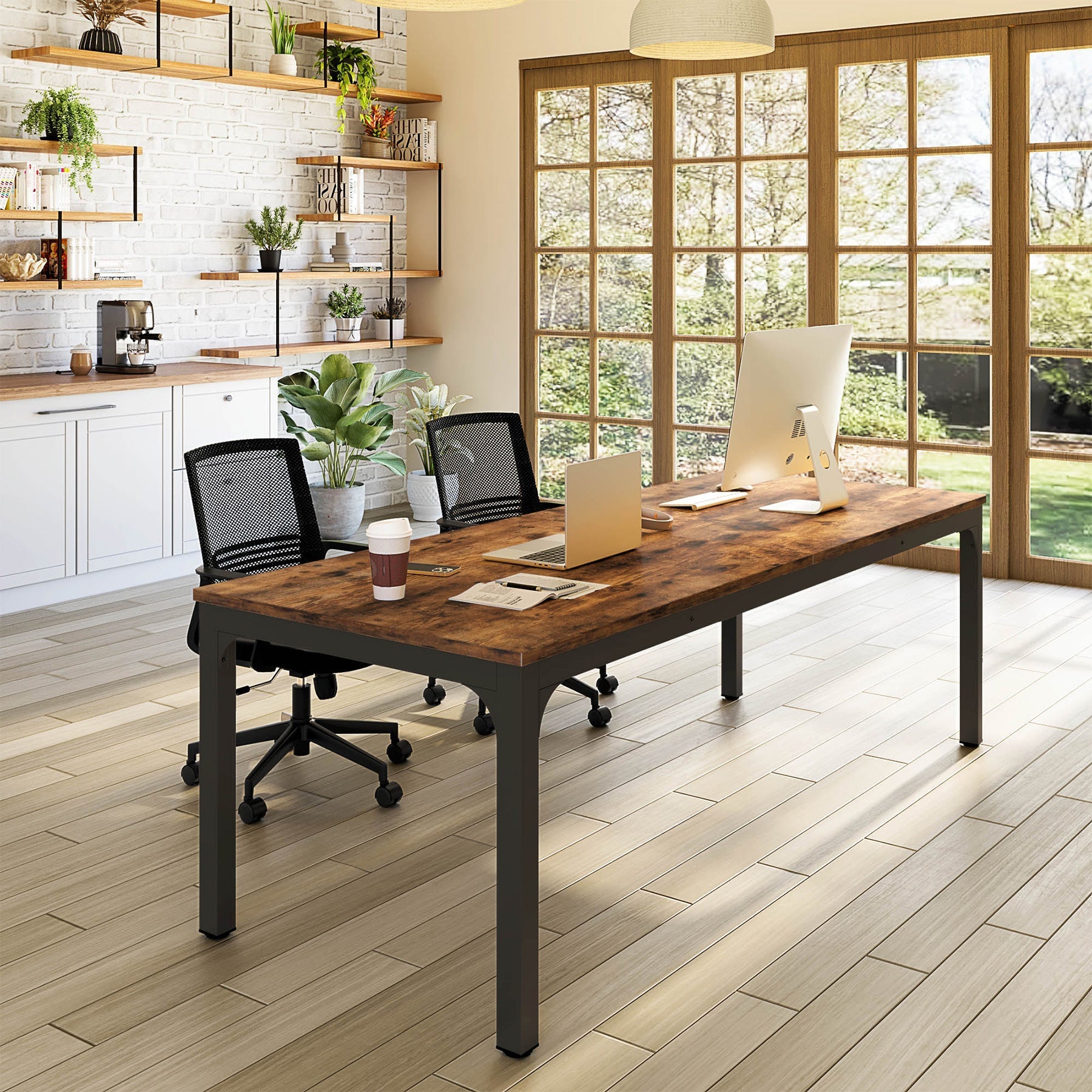 78.7" Rectangle Executive Desk,  Computer Desk 6FT Conference Table