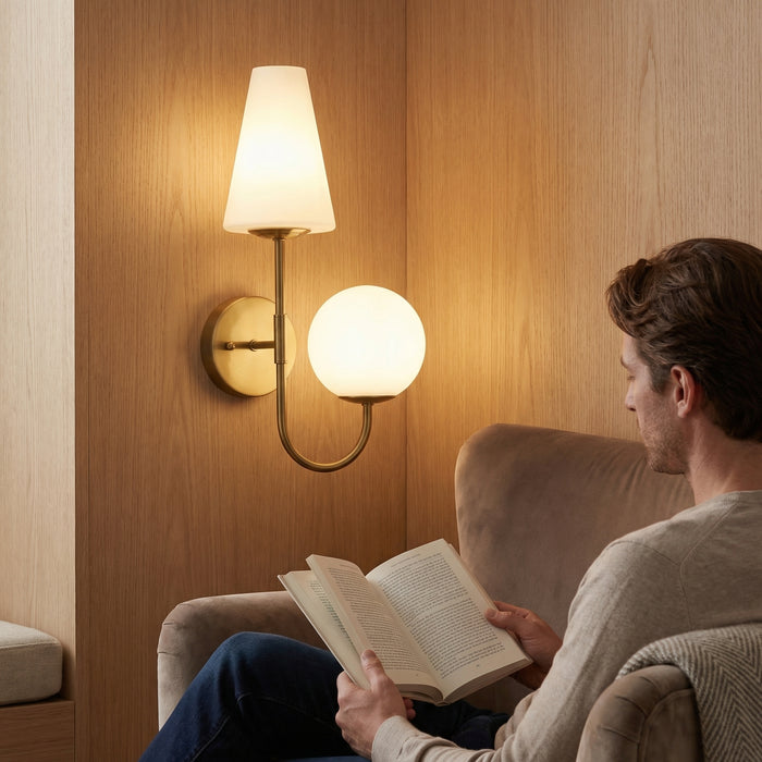 Tribesigns Wall lamp, indoor lighting fixtures with lampshades