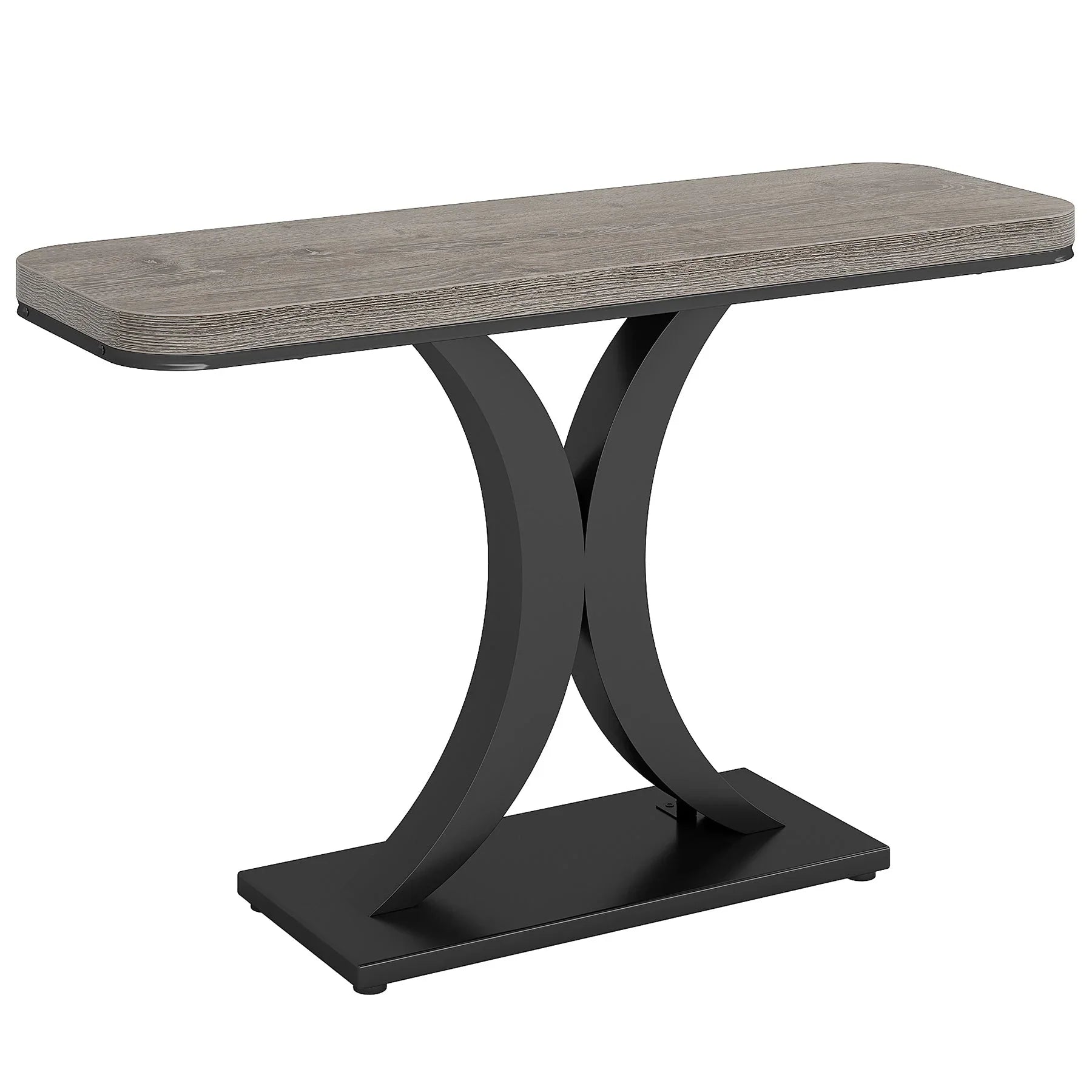 40" Modern Geometric Console Table for Narrow Entryways