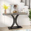 40" Modern Geometric Console Table for Narrow Entryways