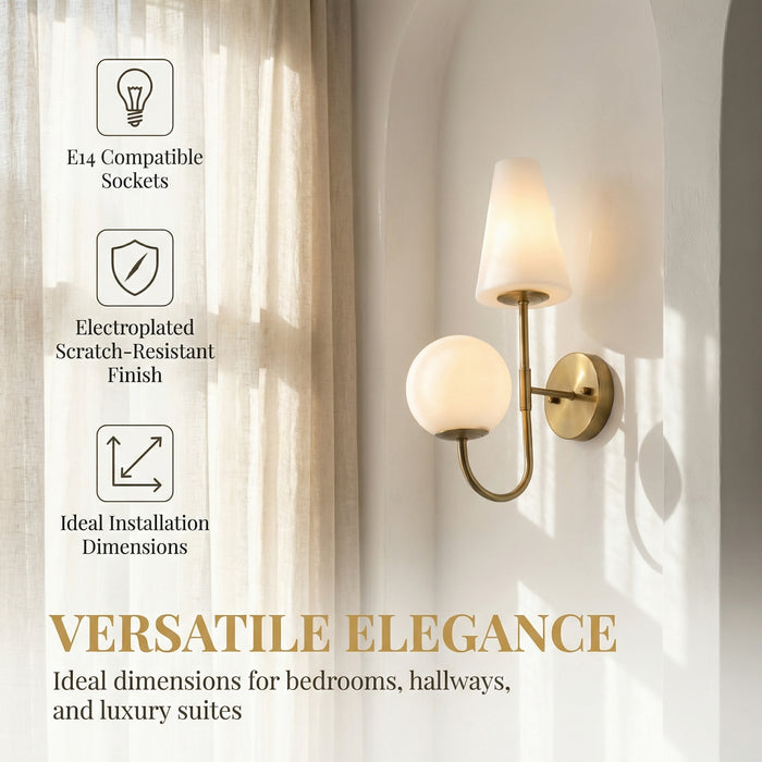 Tribesigns Wall lamp, indoor lighting fixtures with lampshades