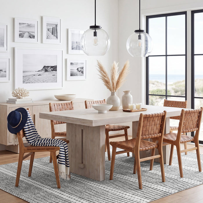 Tribesigns Ultra-Thin Washable Rugs 160 x 230/200 x 300 cm, Non-Slip Striped Country-Style Rugs for the Living Room and Bedroom, OEKO-TEX Certified