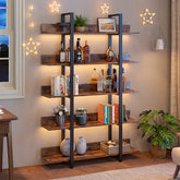 5-Tier Industrial Bookshelf and Display Rack 3