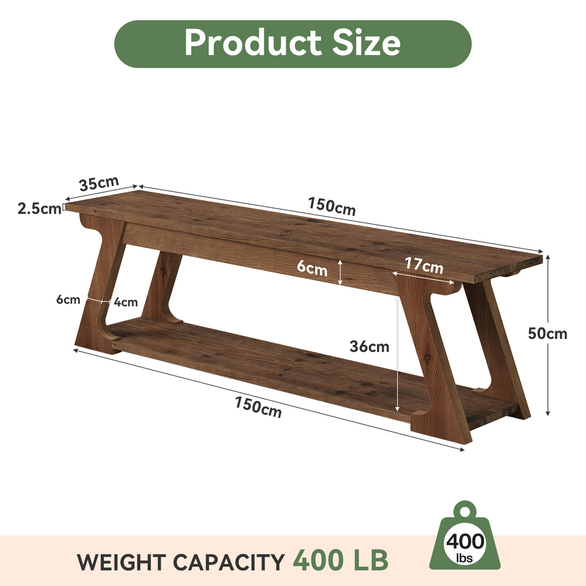 150cm Entryway Bench, Solid Wood Farmhouse Storage Bench for Hallway Living Room