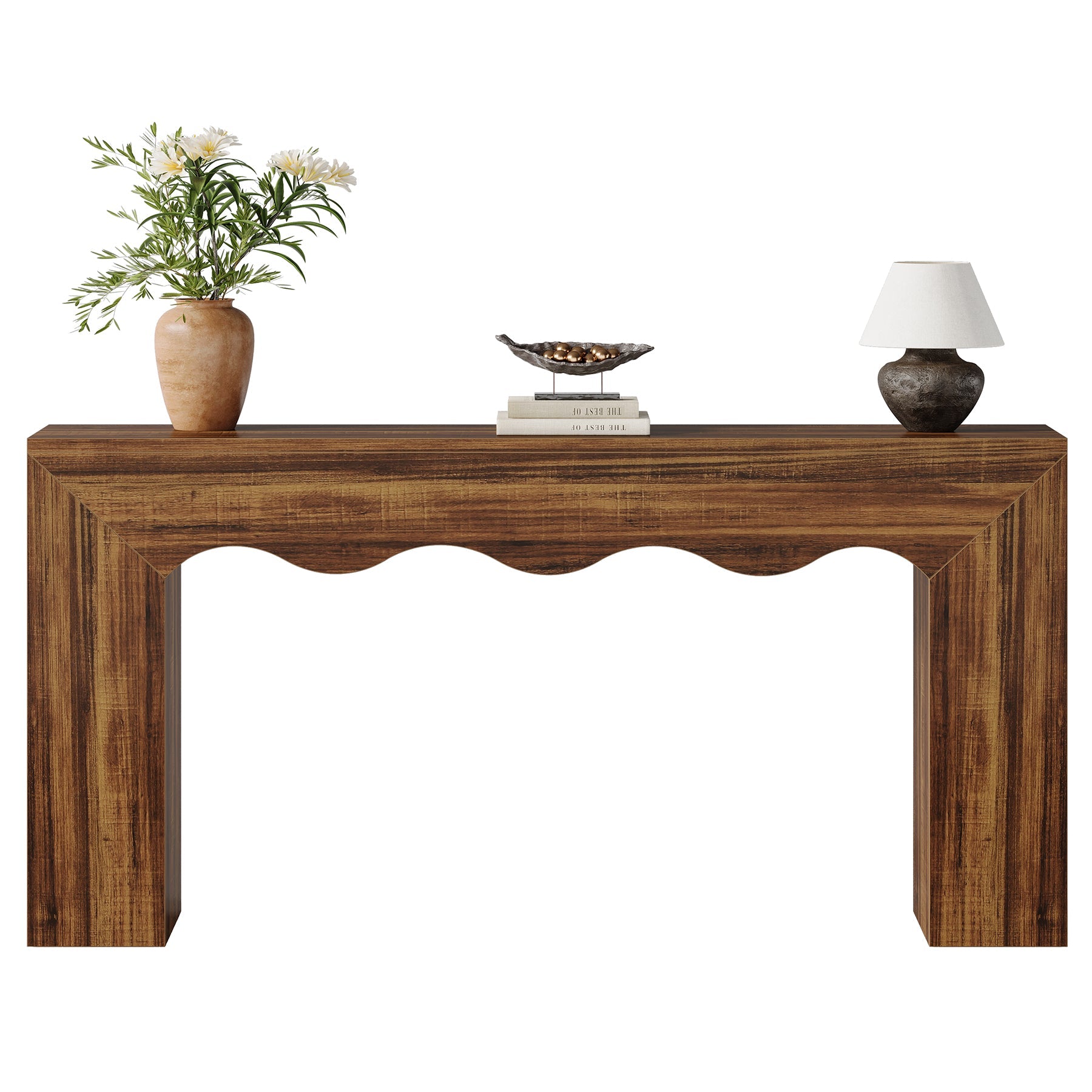 63" The Homestead Haven, Narrow Farmhouse Console Table with Storage Base