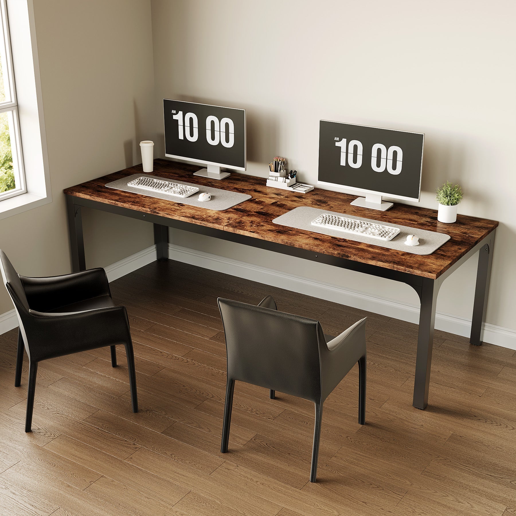 78.7" Rectangle Executive Desk,  Computer Desk 6FT Conference Table