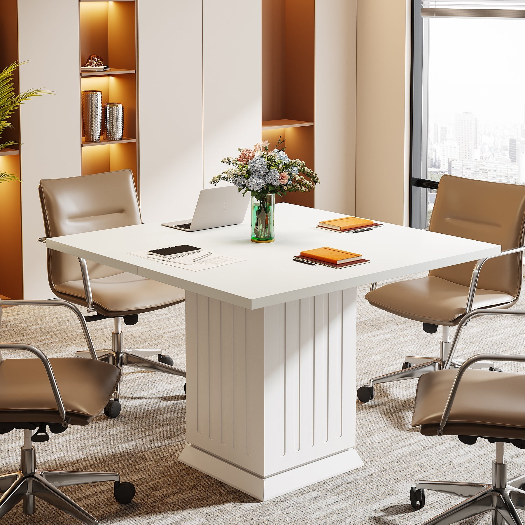 35" Square Conference Table, Small Meeting Table