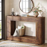 Farmhouse Console Table, 47" Wood Entryway Sofa Table with Storage 3